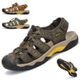 thumbnail image 4 of Kricely Men's Closed Toe Water cowhide Sandal, 4 of 5