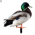 thumbnail image 2 of Duck Decor Realistic Life-like Ornamental Double-sided Printing Rustic Acrylic Garden Poultry Statue for Yard, 2 of 7