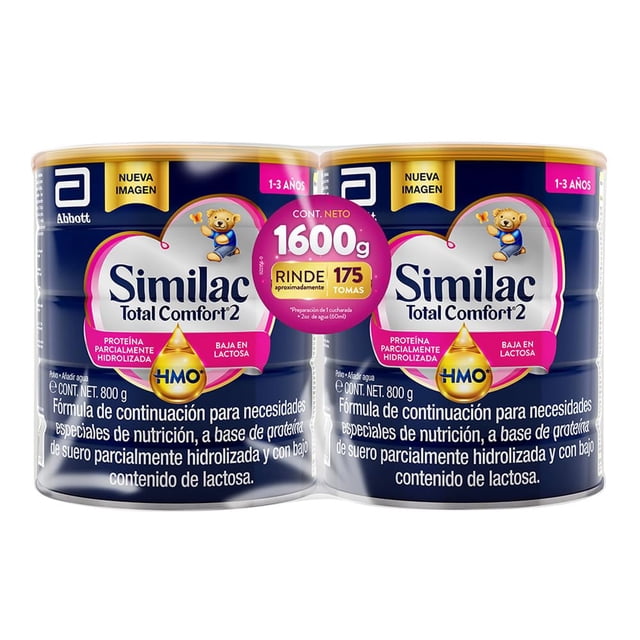 Similac Total Comfort Etapa 2 - Fórmula Especializada para Bebés, Con 5 HMOs, Nucleótidos, Grasas Libres de Oleína de Palma, Luteína y DHA, 1.6 k
