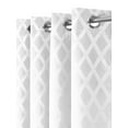 thumbnail image 4 of Rosaline 100% Blackout Wide Curtain Panels -Thermal Insulated (Set of 2 Panels) - 108x108 - White, 4 of 4