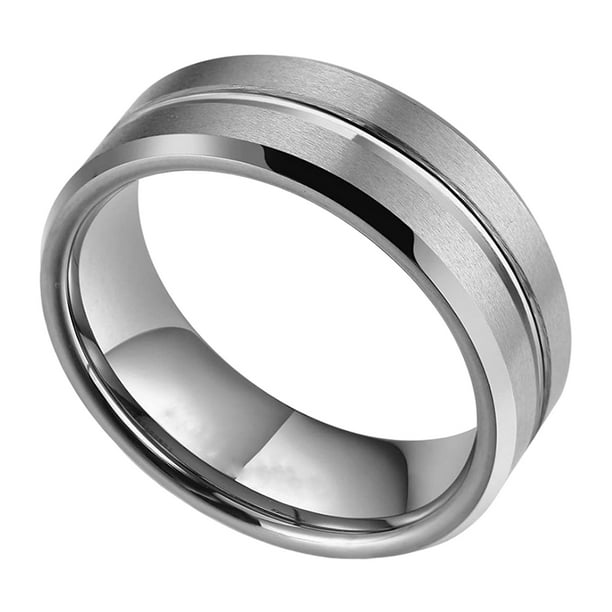 Qarigey Anillo de moda Festival cumpleaños compromiso fiesta playa tienda escuela vacaciones Simple joyería personalizada para mujer hombre Ropa, zapatos y accesorios Miscelánea talla 8 Qarigey AP014616-01
