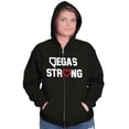thumbnail image 3 of Vegas Strong NV Victim Support Love Unisex Fleece Graphic Zip Up Hoodie Brisco Brands 2X, 3 of 5
