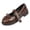 Fashion Shoes - Brown, variant on Samdudou Mary Janes Shoes for Women Closed Toe Round Front Sweet Bowknot Decor Adjustable Buckle Strap Chunky Sole Preppy Style Casual School Walking Everyday Footwear