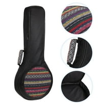 EXHUMKY 1Pack Portable Mandolin Case Thick Cotton Hands Storage Bag for Musical Instruments
