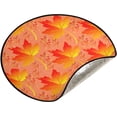 thumbnail image 5 of Coolnut Golden Maple Leaves Christmas Tree Mats Waterproof Tree Skirt, Autumn Fall Xmas Tree Stand Tray Mat Floor Protector Pad for Holiday Party Decoration, 28.3", 5 of 6