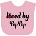 thumbnail image 3 of Inktastic Loved by Pop Pop Boys or Girls Baby Bib, 3 of 4