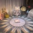 thumbnail image 4 of CAROOTU Acylic Diamond Table Lamp Crystal 3D Effect Desktop Lamp USB Night Light Dimming Bedside Light, 4 of 7