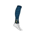 thumbnail image 1 of 1 Pair Of Christmas Pattern Compression Sport Knee High Socks  Quick-drying Breathable Running Hiking Sports Socks  Xmas Gift, 1 of 7