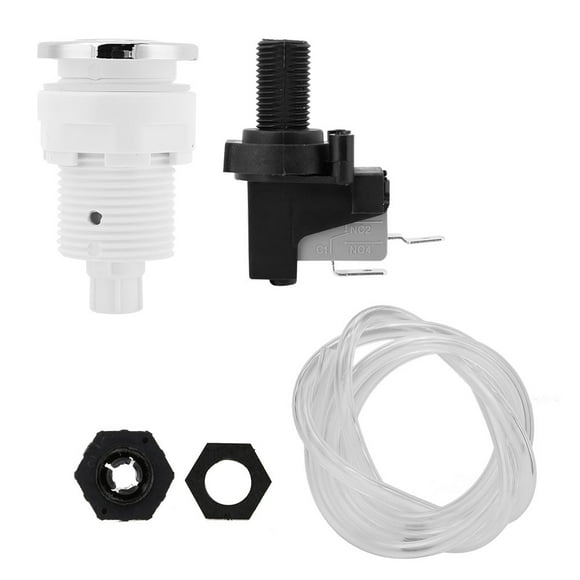 Garbage Disposal Air Switch, Anti-aging 1 Meter Long PVC Duct Garbage Disposal Hose Auto Lock Function For Massage Bathtub For Garbage Disposal