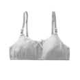 thumbnail image 2 of Purcolt Girls Cotton Wireless Bra Comfortable Breathable Adjustable Strap Bralettes Built-in Breast Pads Everyday Bras, Teens 9-15 Years, 2 of 7