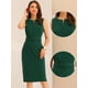 thumbnail image 2 of Vestido de Trabajo Allegra K Sin Mangas Verde XL, 2 of 5