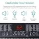 thumbnail image 3 of Best Choice Products Teclado electrónico de 61 teclas Piano Teclado eléctrico portátil Juego completo para principiantes con pantalla LED, soporte, banco, auriculares - Negro, 3 of 5
