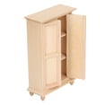 thumbnail image 3 of Armario para casa de muñecas regalo de cumpleaños de madera armario en miniatura para casa de muñecas elegante puerta doble para coleccionistas para fiestas navideñas ANGGREK Otros, 3 of 8