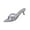 Silver, variant on Pink Female Comfortable Footwear With A Pointed Open Toe And High Heel, Designed For All-Day Wear