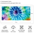 thumbnail image 2 of tie dye76 Translucent Breathable Chiffon Yarn Silk Scarf 180*73 (70.86*28.7in) - Lightweight Head Wrap for Women and Girls, 2 of 6