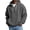 Dark Gray, variant on LNZGNM Mens Oversized Hoodie Waffle Solid Color Big and Tall Sweatshirts 1/4 Zipper Long Sleeve Drawstring Shirts with Pockets Athletic Winter Pullover,Royal Blue XL