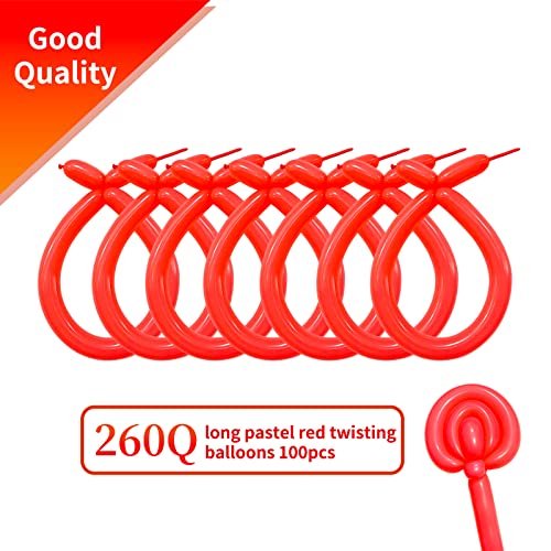 Globos Largos, Globos Torcientes Premium 260Q para Forma Animal, Cumpleaños Paquete de 100 KAWKALSH KAWKALSH