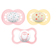 MAM Variety Pack Pacifier, 6+ months, Girl, 3 Pack