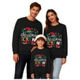 thumbnail image 4 of Linfrsh Christmas Matching Shirts Family Christmas Shirts for Parent Child Family Matching Outfits Christmas Tree Tshirts Short Sleeves Holiday Tops Black,XL, 4 of 7