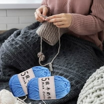 Foqnuq 5 Strands Milk Cotton Yarn for Crochet & Knitting, Acrylic Thread for DIY Projects, Baby Sweater, Dolls, Bags, Scarves - 50g, 325m Soft & Durable