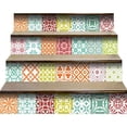 thumbnail image 4 of 4" X 4" Muted Brights Mosaic Peel and Stick Removable Tiles, 4 of 9