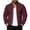 (New17)Wine, variant on Thousandth Men's Bomber Jacket Reversible Warm Coat Quilted Lined Windproof Baseball Collar Jacket Casual Fall Winter Outerwear