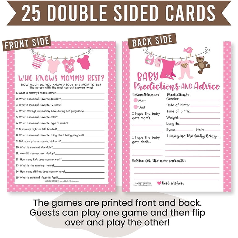 Baby Shower Games For Girls To Play