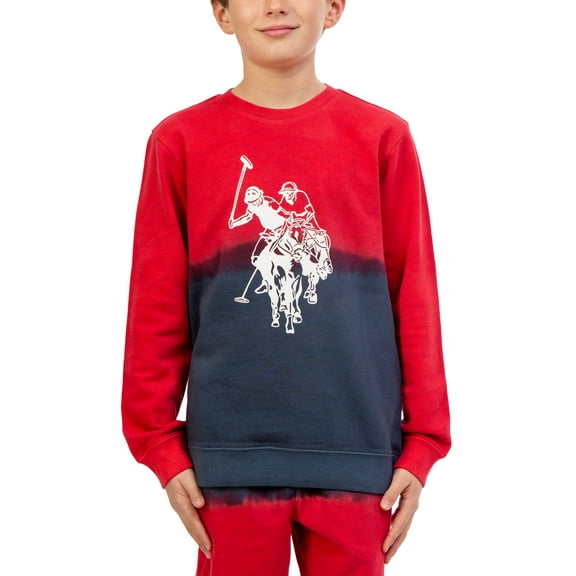 U.S. Polo Assn. Boys Dip Dye Crewneck Sweatshirt, Sizes 4-18