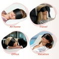 thumbnail image 7 of Unique Bargains 22 Momme Pure Silk Sleep Mask with Travel Pouch 3D Contour Adjustable Blindfold for Side Sleepers Eye Mask Locks Light for Sleeping Black, 7 of 7