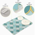 thumbnail image 4 of Dish Drying Mat Moroccan Trellis Kitchen Dish Pads Super Absorbent Microfiber Dish Drying Rack Pads Safe Heat-resistant Kitchen Counter Mat,16x18 Inch, 4 of 7