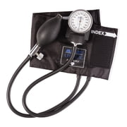 MABIS Legacy Series Aneroid Sphygmomanometer Manual Blood Pressure Monitor with Calibrated Black Nylon Arm Cuff, with Carrying Case, Size Adult