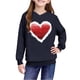 thumbnail image 5 of Sudadera con capucha y estampado de corazón de San Valentín, sudadera de manga larga para niños y niñas, chaqueta para niñas de talla mediana y grande., 5 of 7