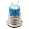 19Mm Metal Push Button Switch With Power Led 1224V Momentary Button