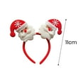 thumbnail image 6 of dianhelloya Christmas Headband Anlter Shiny Sequin Ear Bow Santa Decor Elastic Spring Anti-slip Regular Fit Narrow Band New Year Party Photo Prop Hair Accessories for Xmas N, 6 of 8