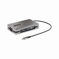 USB-C Video 4K HDMI VGA Dual Monitor Multiport Adapter Docking Station, Space Gray