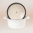 thumbnail image 3 of BergHOFF Neo 4pc Cast Iron Cookware Set, Fry Pan, Grill Pan & Round Dutch Oven, White, 3 of 7