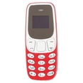 thumbnail image 1 of El teléfono más pequeño del mundo, manos libres, Bluetooth, marcador, tarjeta SIM dual, GSM 2 en 1, desbloqueado, mini teléfono móvil rojo, 1 of 15