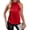 Red, variant on Summer Satin Vest Halter Off Shoulder Solid Color Sleeveless Tops Smooth Surface Pullover Tops Loose Fit Tank Tops Daily Wear