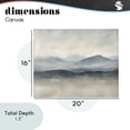 thumbnail image 4 of Stupell Industries Contemporary Misty Muted Mountainscape Canvas Art, 20 x 16, by Riley B, 4 of 8