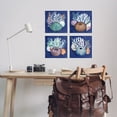 thumbnail image 3 of Stupell Industries Aquatic Shells Still Life Nautical & Beach Painting Unframed Art Print Wall Art, 12 x 12, Set of 4, 3 of 8