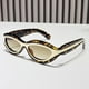 thumbnail image 4 of Cat Eye gafas de sol para las mujeres lindas ovalada marco grueso accesorios gafas de sol gafas de estilo retro, 4 of 7