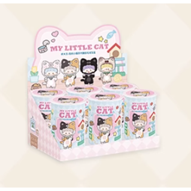 Zzoton My Little Cat Series Caja ciega Muñeca esponjosa Caja sorpresa Bolso de hombro Colgante Decoración Colección Juguete Regalos sorpresa Ani