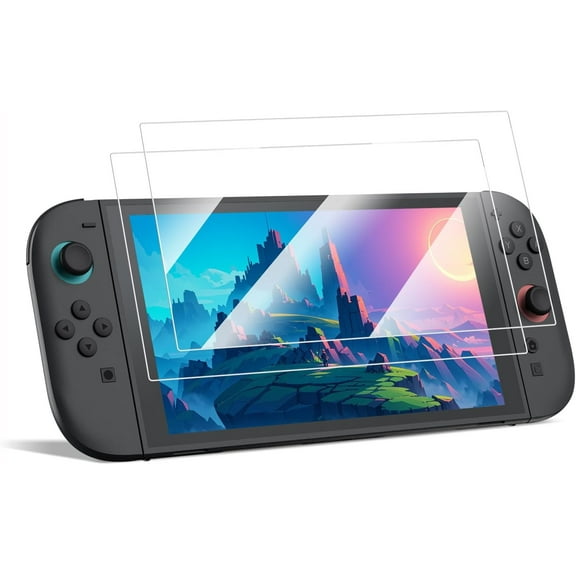 FINTIE 2-Pack Screen Protector for Nintendo Switch 2 (2025), Tempered Glass Film, Anti-Scratch Premium HD Clear & Case Friendly