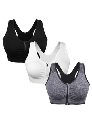 Women Padded Sports Bra Pack - Racerback Seamless High Elastic Workout Bras  Set Support for Gym Yoga Running Daily Exercise