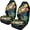 Frog Leaf, variant on XYZCANDO Soft Front Seats Protector Van Truck Car, Comfortable Decorative Car Seat Protector 2 Pack Polyester Horse