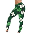 thumbnail image 6 of St Patricks Day Leggings for Women Casual Stretch Slim Fit Fashion Printed Fitness Workout Yoga Pants (XL, Black), 6 of 9