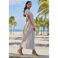 thumbnail image 5 of LASCANA Women's Floral Print Maxi Dress Smocking, 5 of 5
