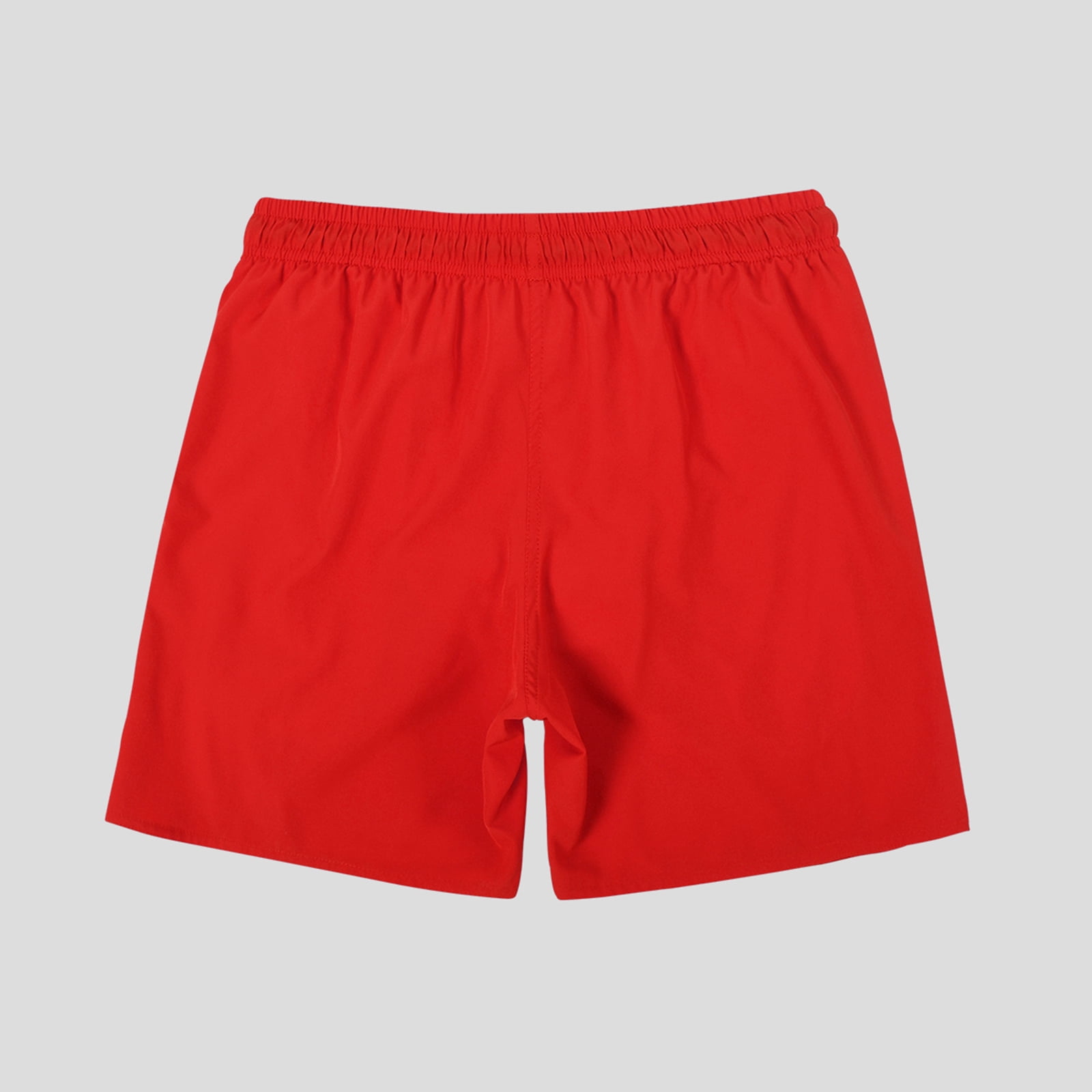 MADHERO 3 Pack Mens Swim Trunks with Mesh Lining Quick Dry Swim Shorts Bathing Suit Swimswear Black/ Red/ Sapphire Blue Size M