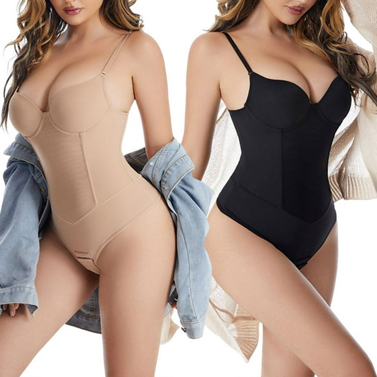 Levmjia Shapewear Bodysuit For Women Clearance Women's Sexy Body Shaping  Garment Large Size Abdomen Shrinking And Hip Lifting Body Shaping Lingerie  Bodysuit Beige 
