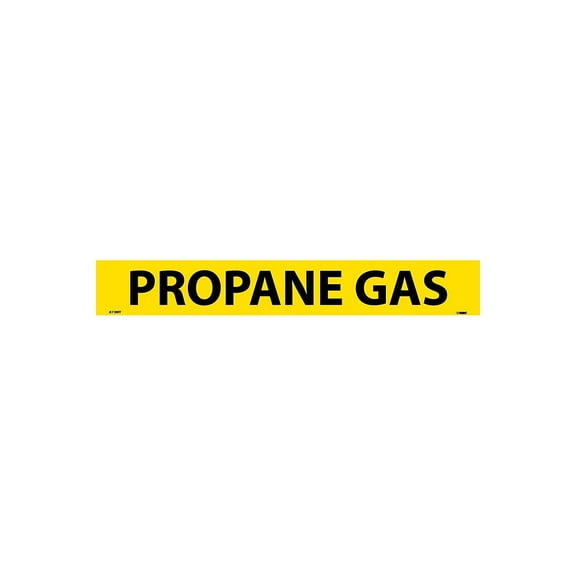 National Marker Pipemarker; Adhesive Vinyl Propane Gas 2X14 1 1/4" Cap Height A1199Y